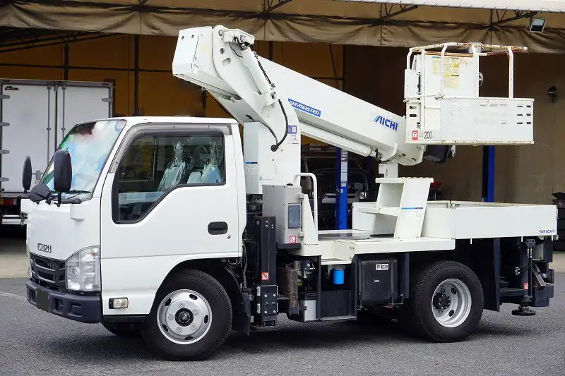 いすゞ エルフ 小型 高所・建柱車 高所作業車 TPG-NKR85AN｜画像1