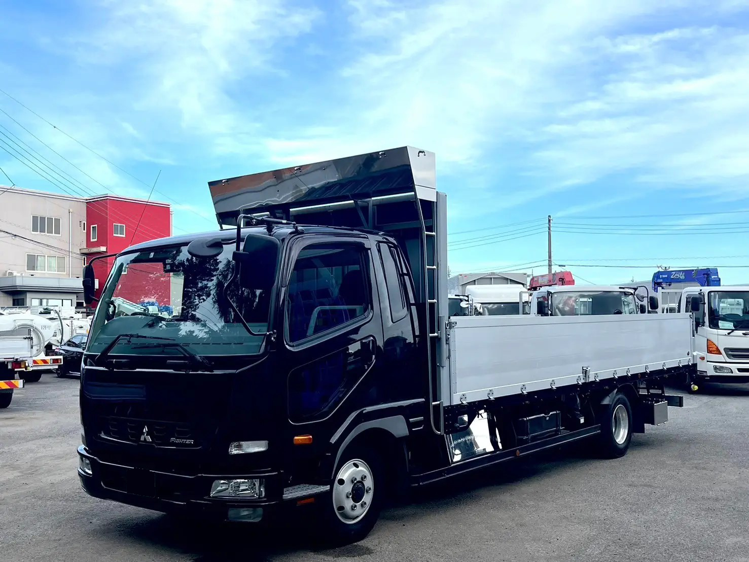 三菱 ファイター 中型/増トン 平ボディ ワイド TKG-FK61F