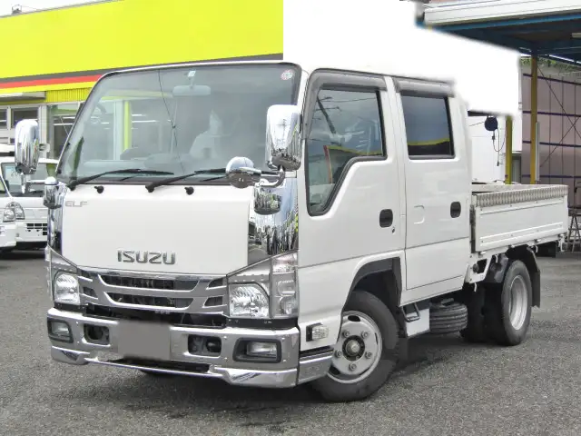いすゞ エルフ 小型 平ボディ Wキャブ 2RG-NJR88A｜画像1
