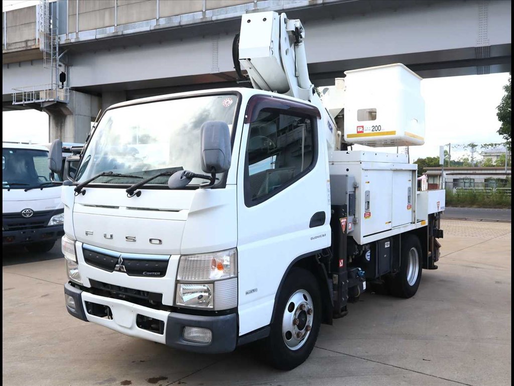 三菱 キャンター 小型 高所・建柱車 高所作業車