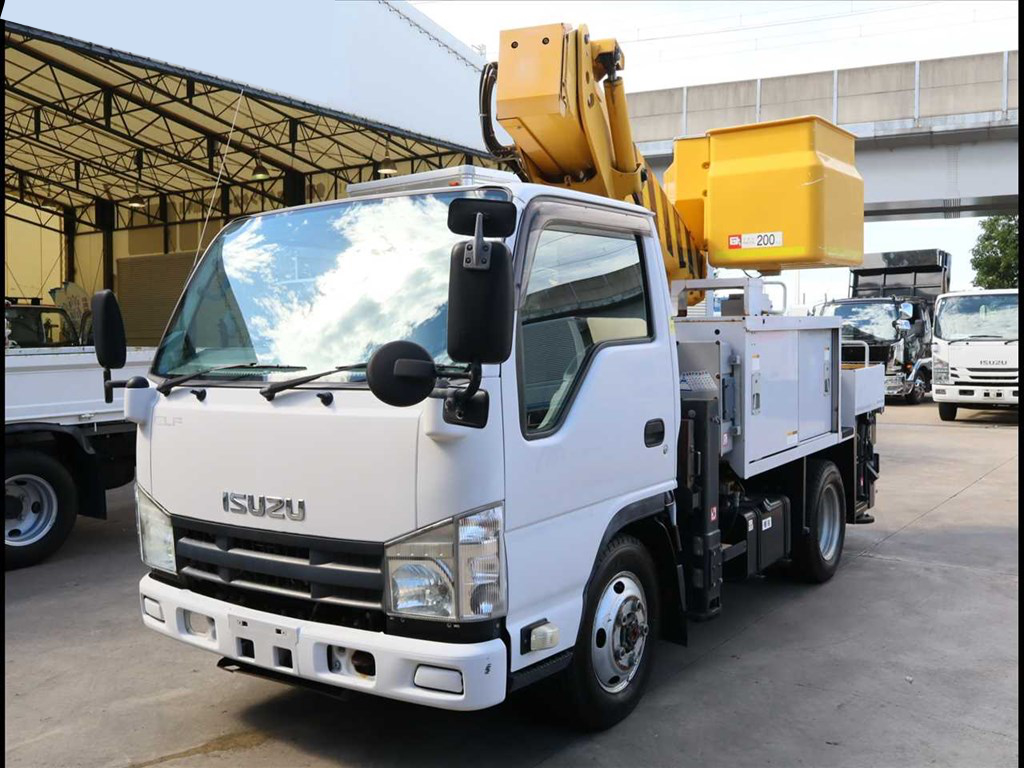 いすゞ エルフ 小型 高所・建柱車 高所作業車 SDG-NKS85AN