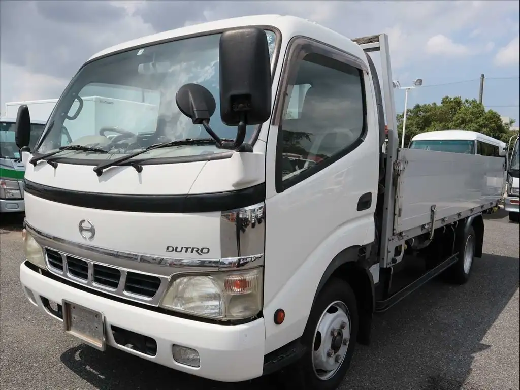 日野 デュトロ 小型 平ボディ 床鉄板 アルミブロックの中古トラック画像1