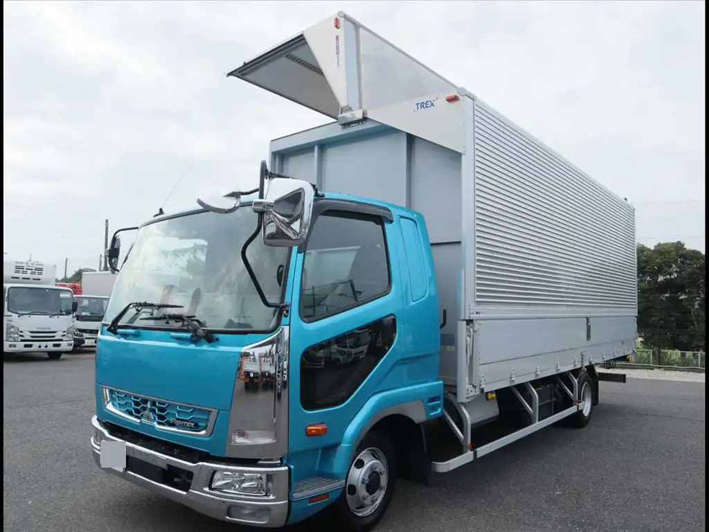 三菱 ファイター 中型/増トン ウイング ベッド 2KG-FK62Fの中古トラック画像1