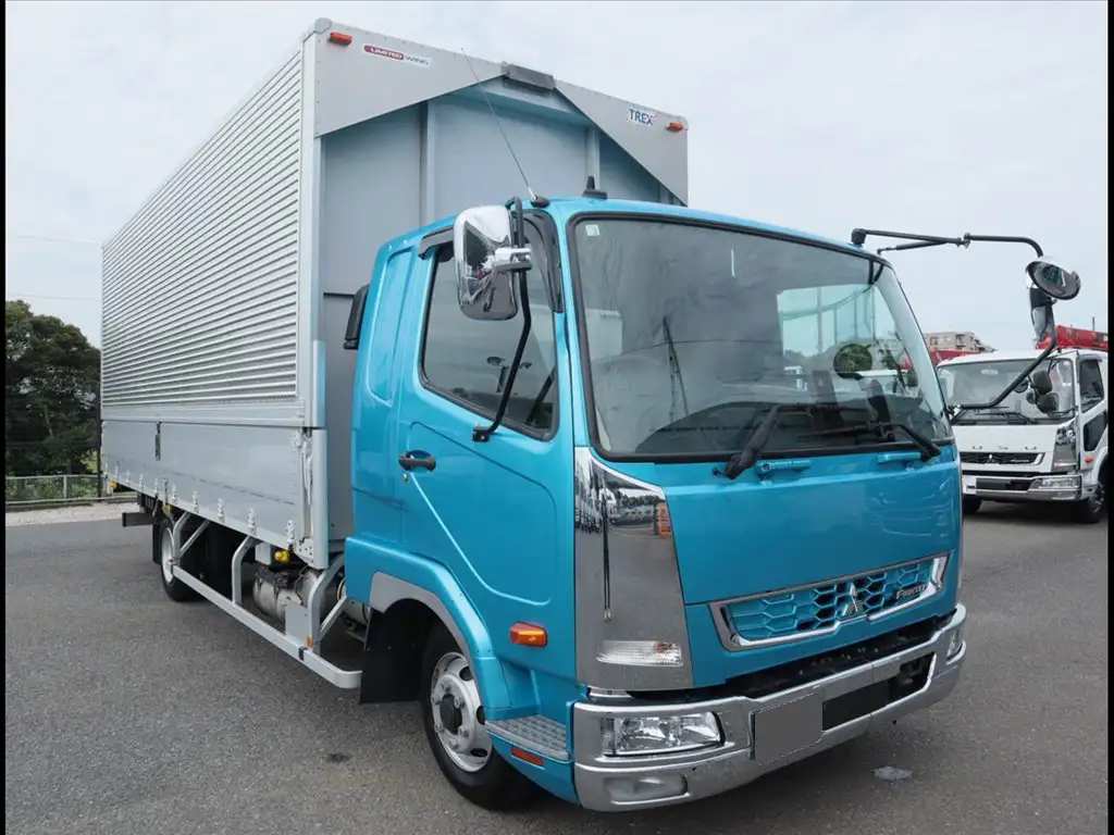三菱 ファイター 中型/増トン ウイング ベッド 2KG-FK62Fの中古トラック画像2