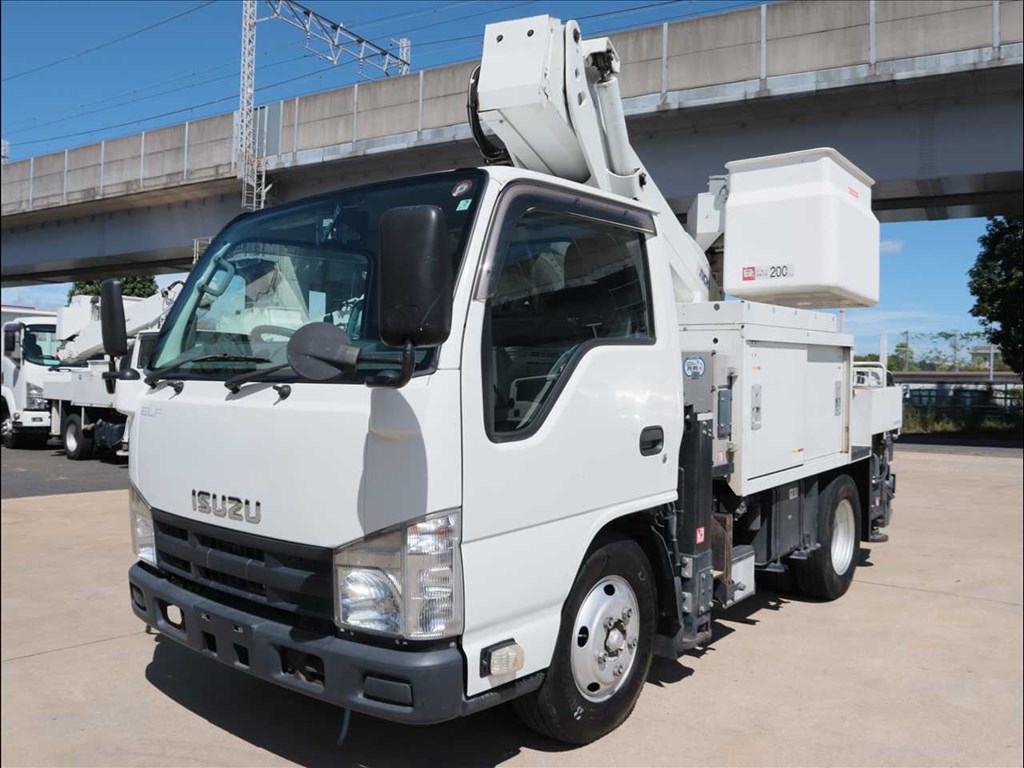 いすゞ エルフ 小型 高所・建柱車 高所作業車 TKG-NKR85AN