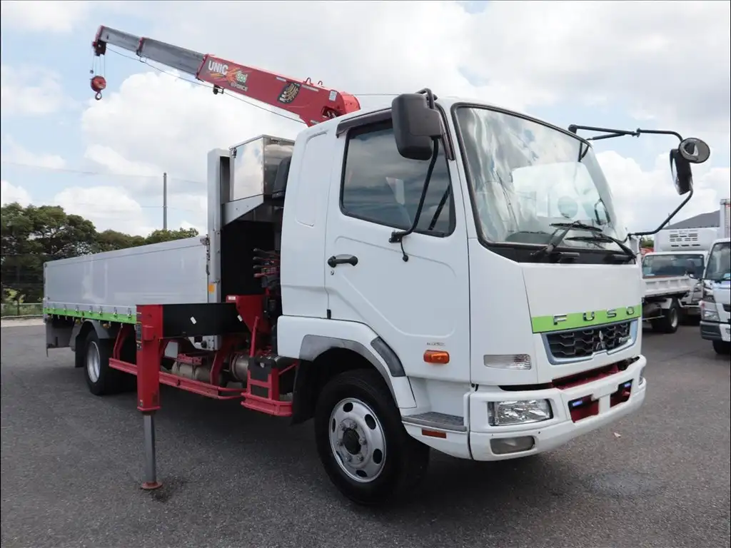 三菱 ファイター 中型/増トン クレーン付 床鉄板 アルミブロックの中古トラック画像2
