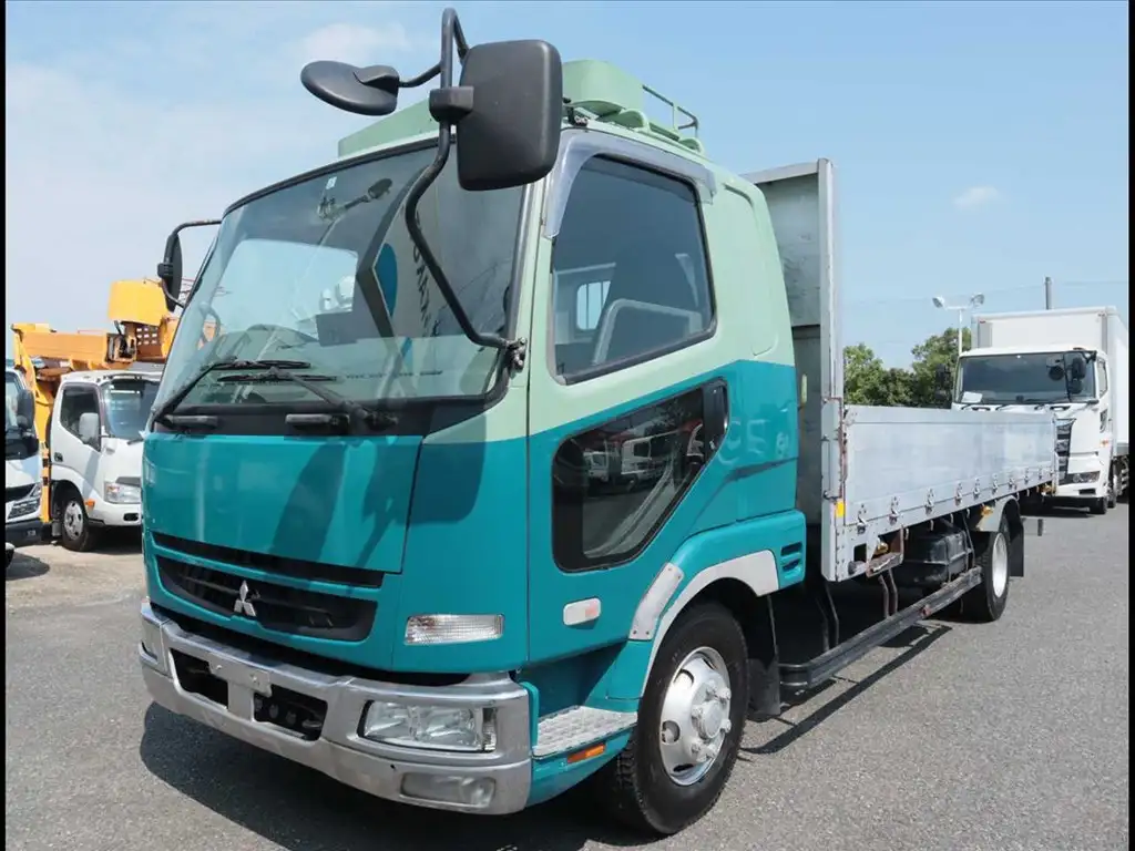 三菱 ファイター 中型/増トン 平ボディ 床鉄板 アルミブロックの中古トラック画像1