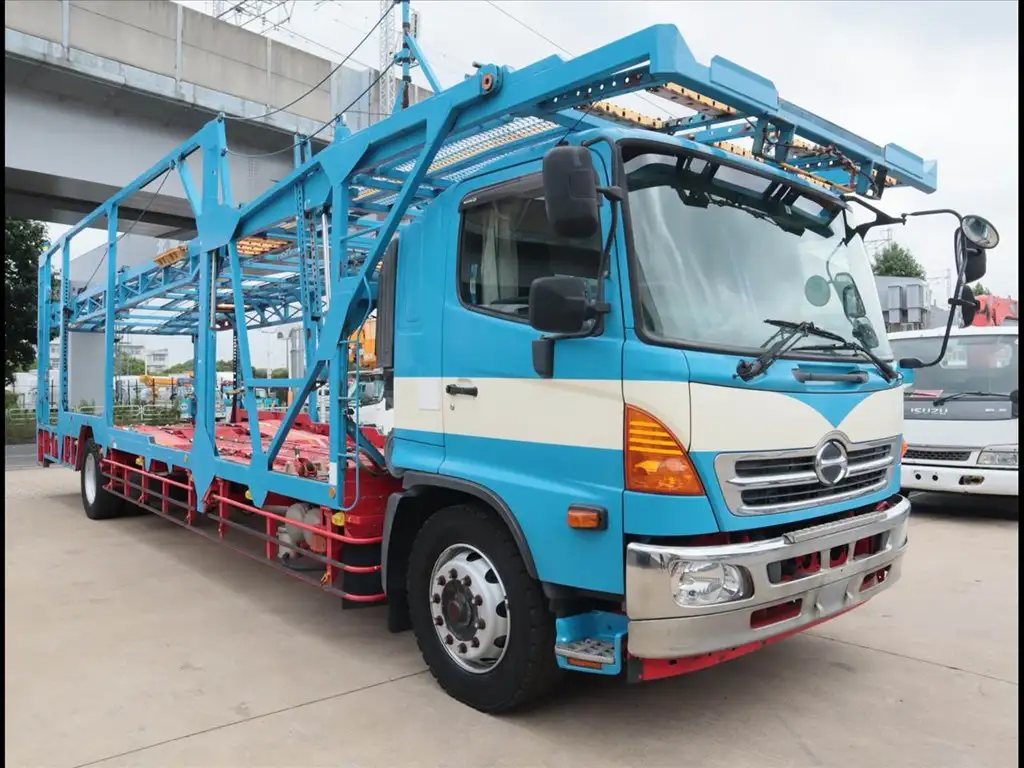 日野 レンジャー 中型/増トン 車両重機運搬 エアサス ベッドの中古トラック画像2