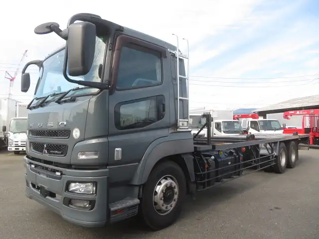 三菱 スーパーグレート 大型 平ボディ エアサス ベッド の中古トラック【車両No.172339】