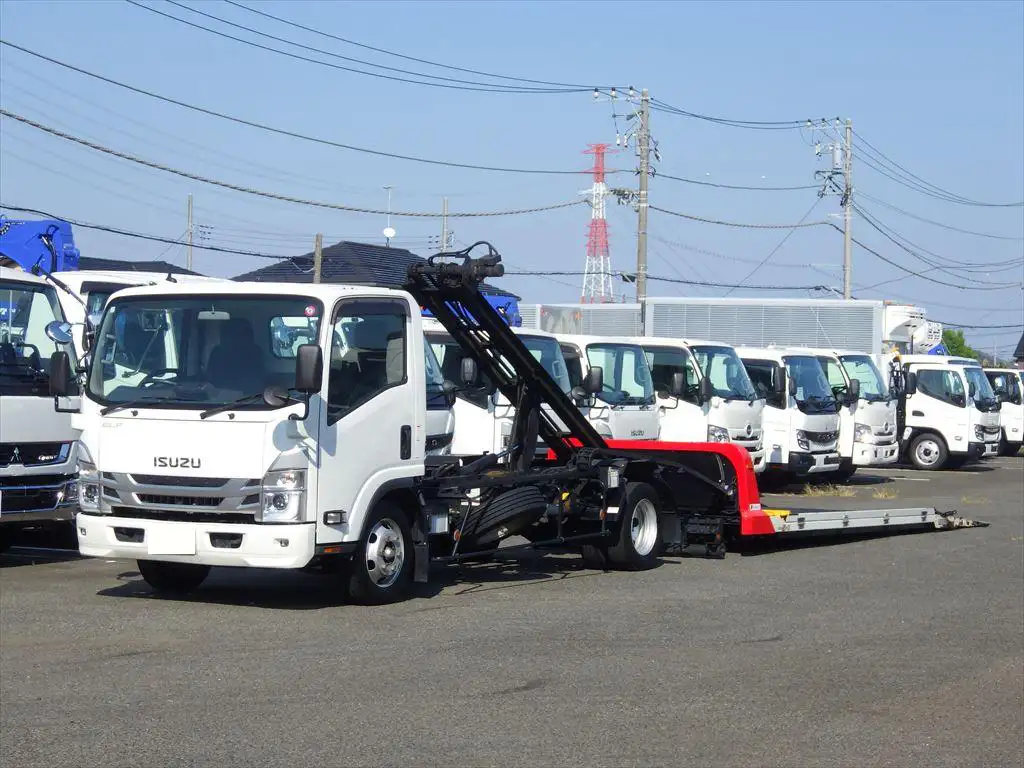 いすゞ エルフ 小型 車両重機運搬 ラジコン ウインチ の中古トラック【車両No.172437】