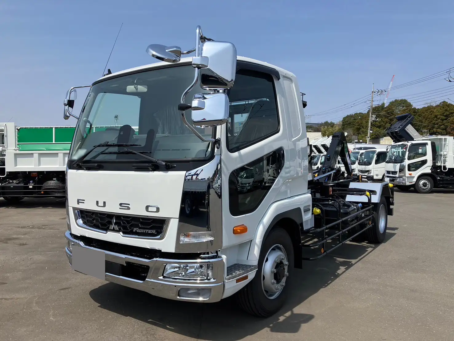 三菱 ファイター 中型/増トン アームロール ツインホイスト ベッド｜画像1