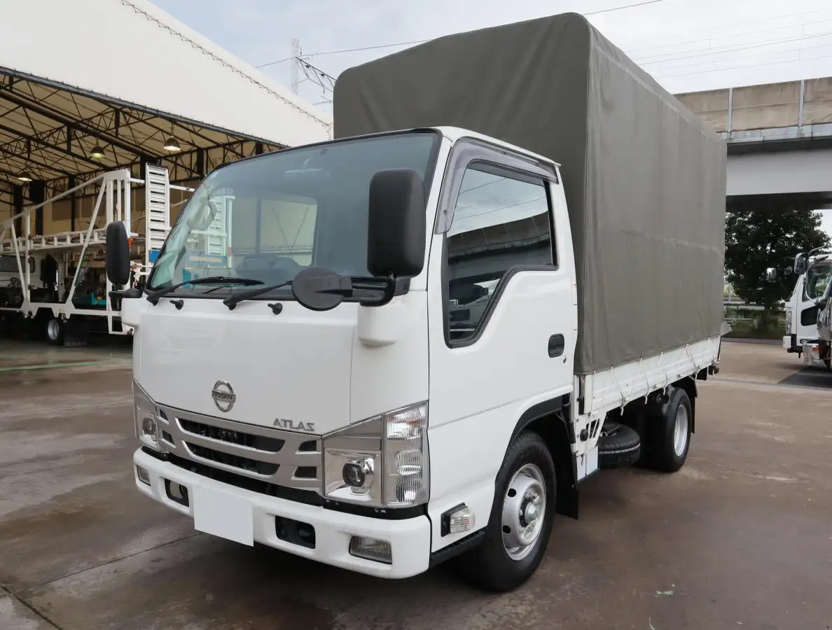 日産 アトラス 小型 平ボディ 幌 2RG-AHR88Aの中古トラック画像1