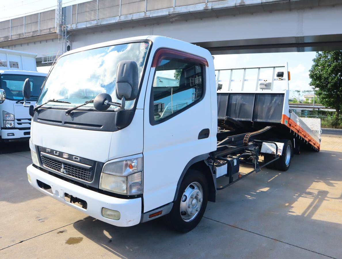 三菱 キャンター 小型 車両重機運搬 セーフティーローダー