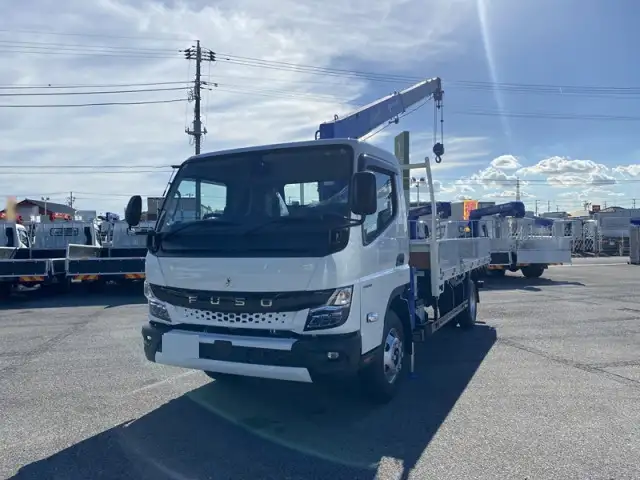 三菱 キャンター 小型 クレーン付 アルミブロック 4段の中古トラック画像1