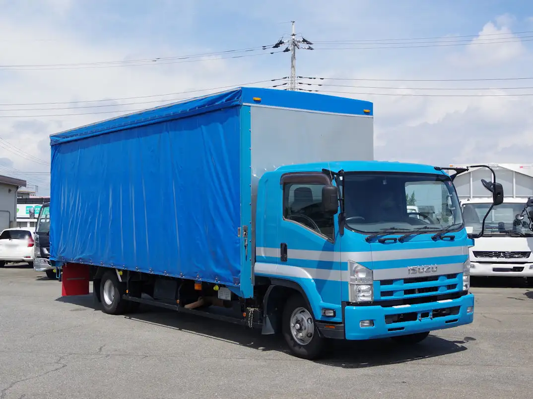 いすゞ フォワード 中型/増トン 平ボディ 幌 TKG-FRR90S2の中古トラック画像2