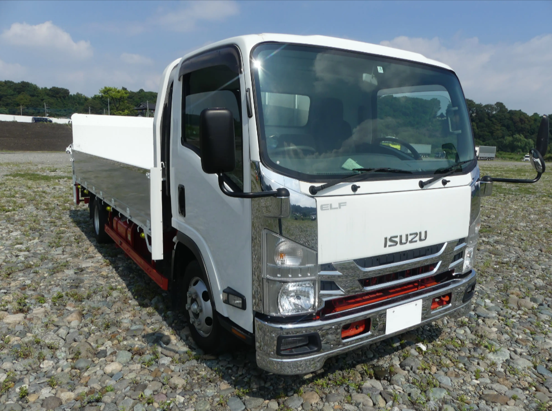 いすゞ エルフ 小型 平ボディ パワーゲート アルミブロックの中古トラック画像3