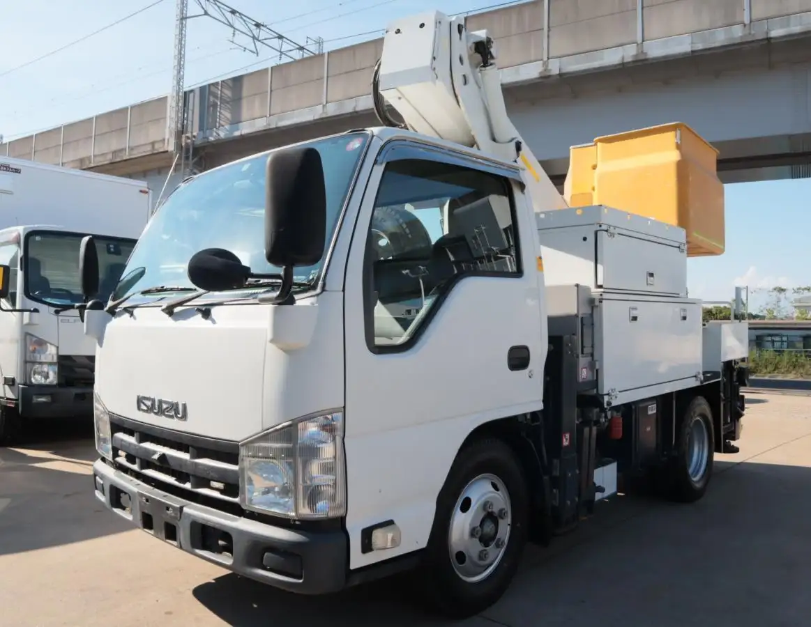 いすゞ エルフ 小型 高所・建柱車 高所作業車 電工仕様 の中古トラック【車両No.172974】
