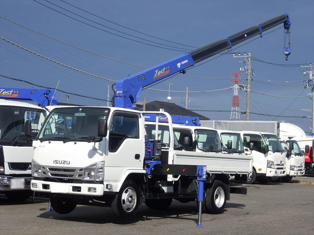 いすゞ エルフ 小型 クレーン付 標準ロング