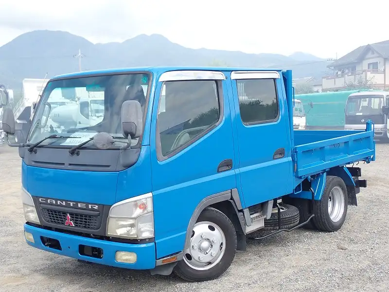 三菱 キャンター 小型 ダンプ Wキャブ PA-FE71DBD の中古トラック【車両No.173060】