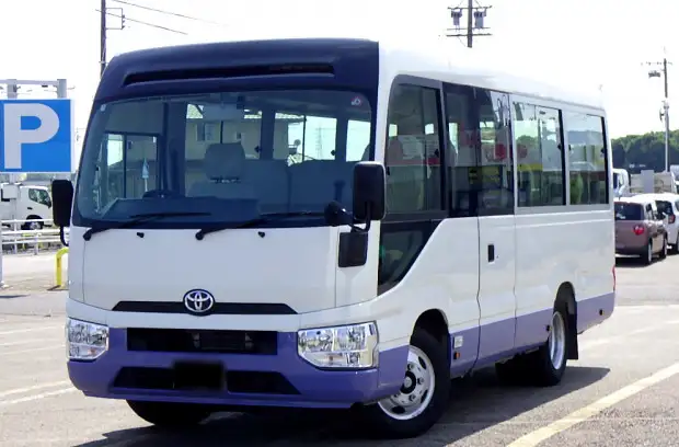 トヨタ コースター 小型 バス マイクロバス SKG-XZB60の中古トラック画像1