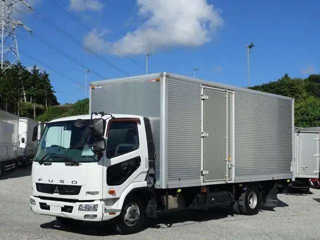 三菱 ファイター 中型/増トン アルミバン パワーゲート 床鉄板の中古トラック画像1