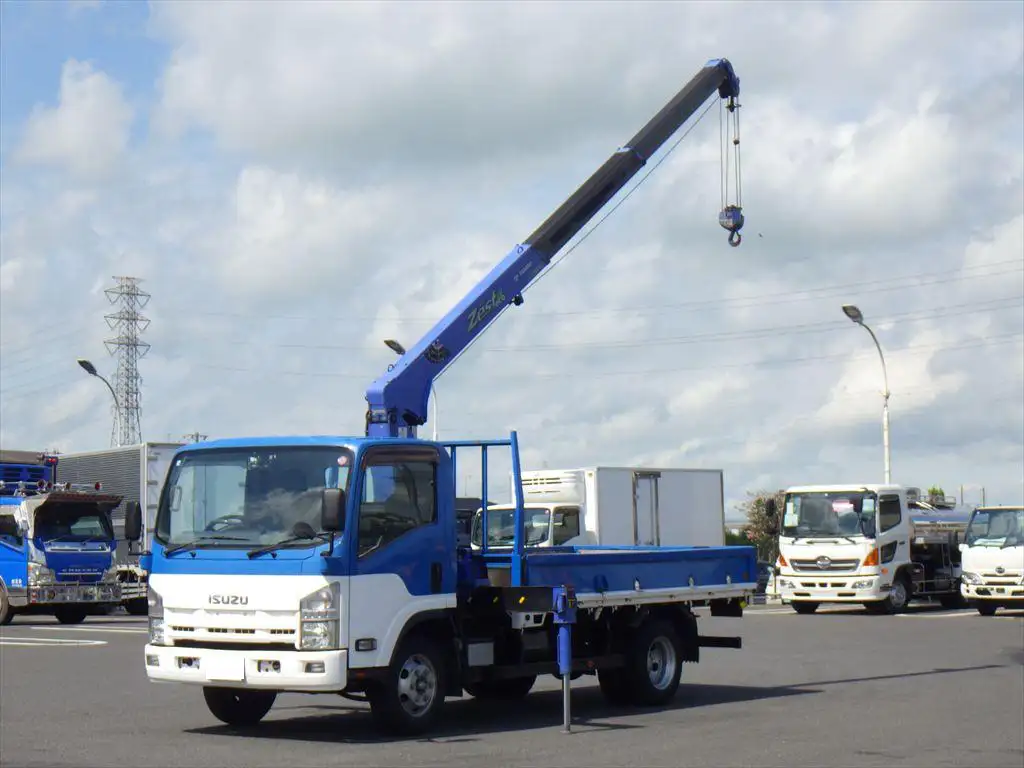 いすゞ エルフ 小型 クレーン付 3段 フックイン の中古トラック【車両No.173311】