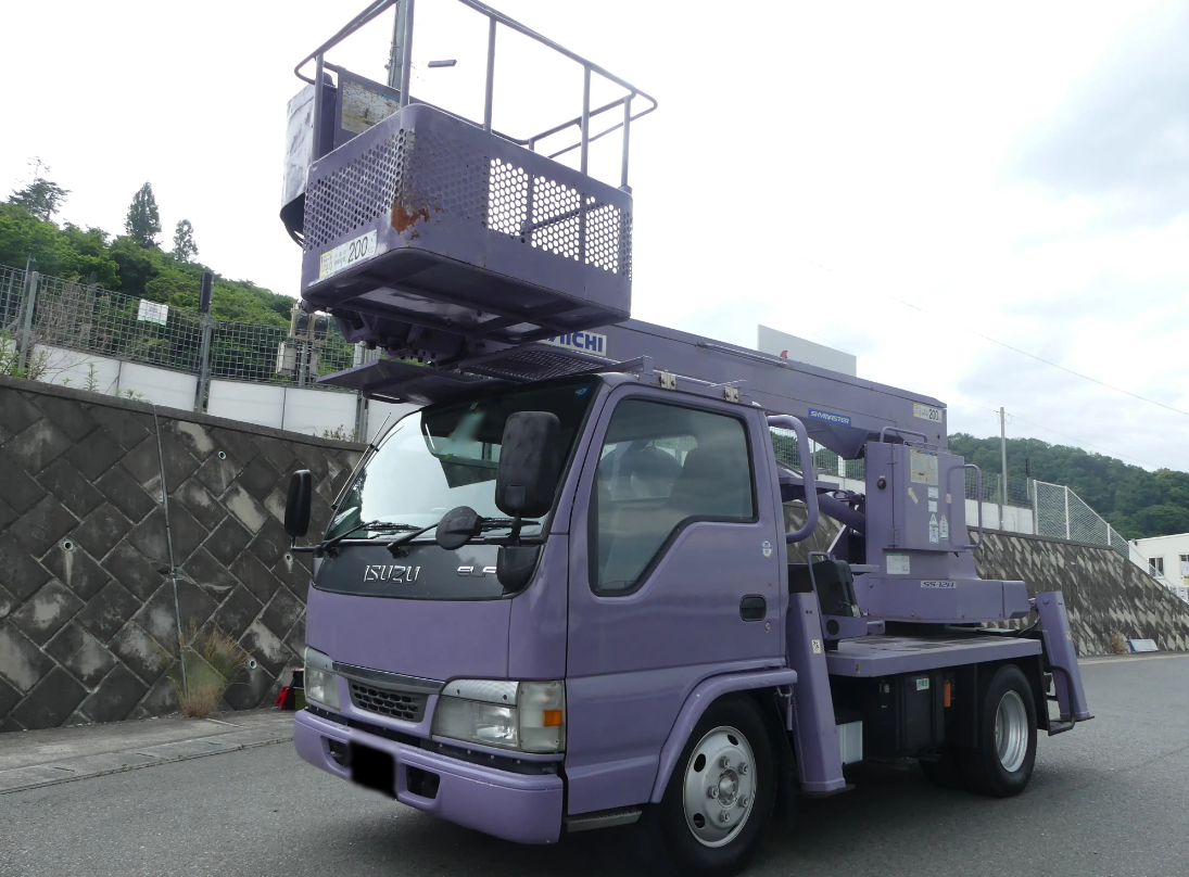 いすゞ エルフ 小型 高所・建柱車 高所作業車 KR-NKR81E3N｜画像1