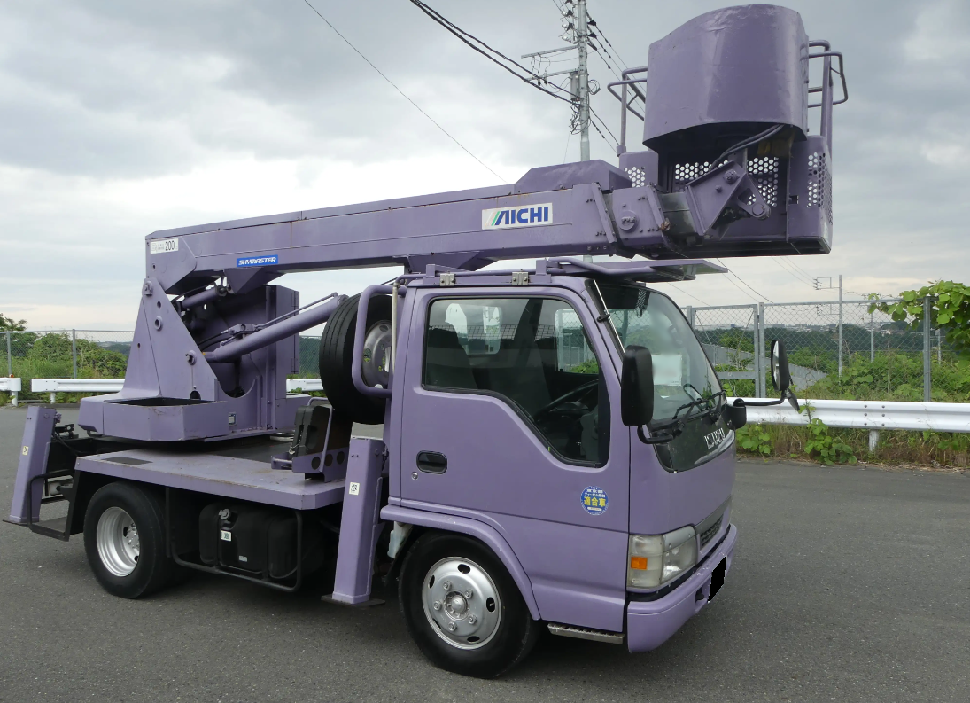 いすゞ エルフ 小型 高所・建柱車 高所作業車 KR-NKR81E3Nの中古トラック画像2
