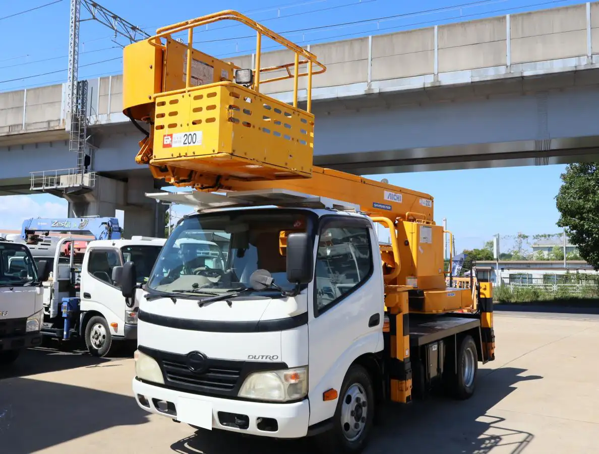 日野 デュトロ 小型 高所・建柱車 高所作業車 BKG-XZU304E の中古トラック【車両No.173356】