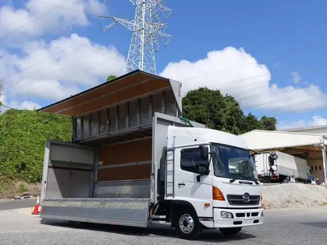 日野 レンジャー 中型/増トン ウイング パワーゲート ベッド の中古トラック【車両No.173602】