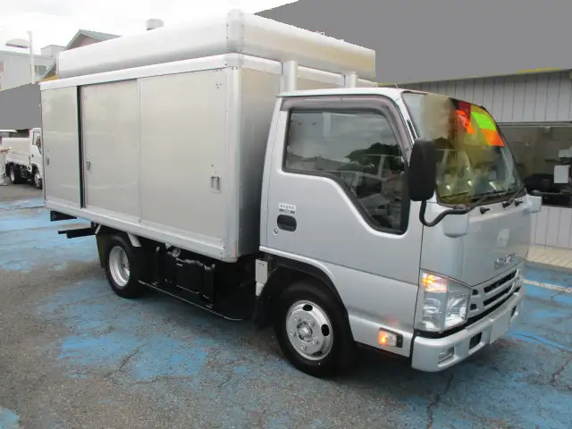 いすゞ エルフ 小型 アルミバン ボトルカー サイドドアの中古トラック画像2
