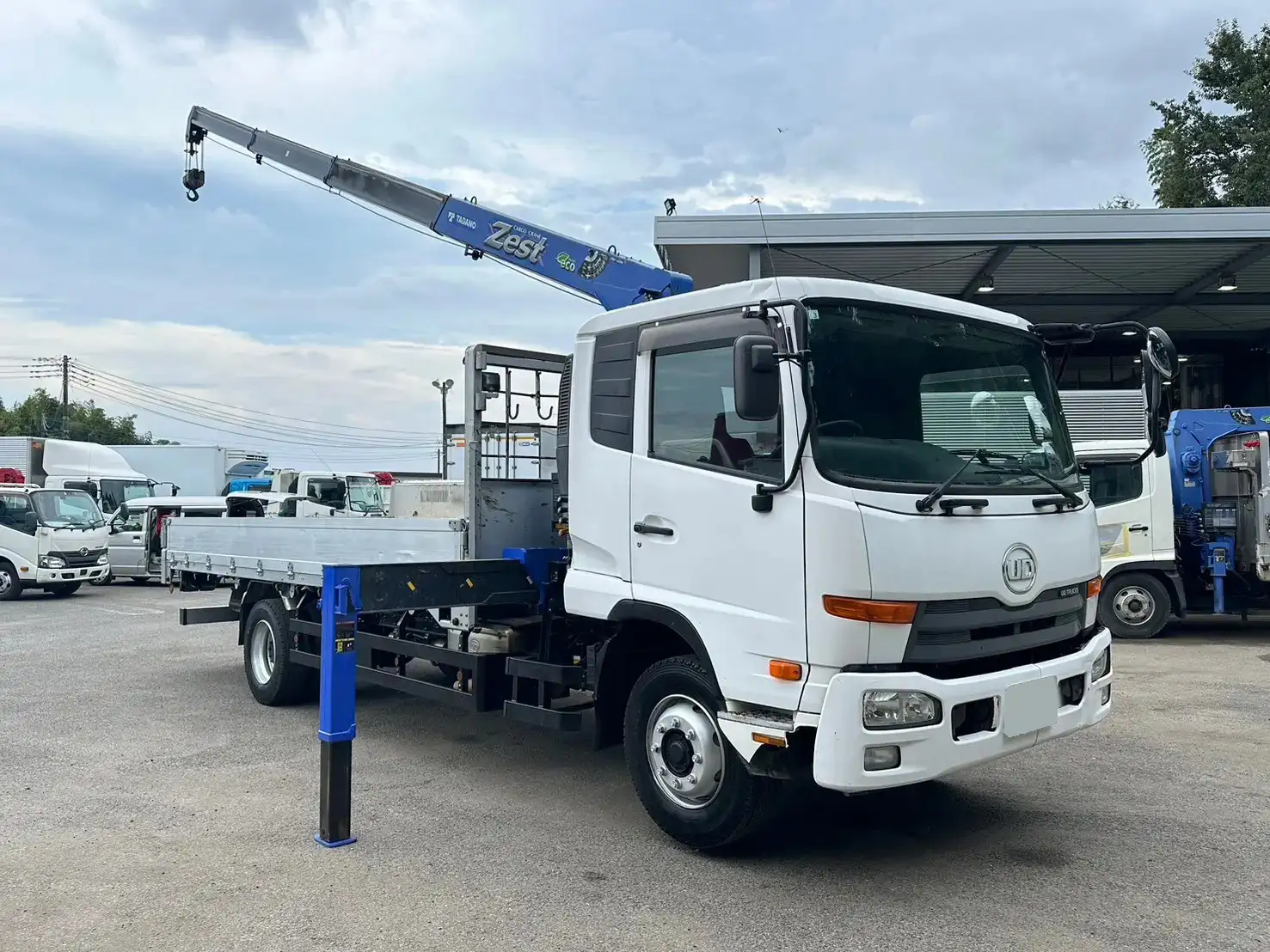 日産UD コンドル 中型/増トン クレーン付 床鉄板 アルミブロックの中古トラック画像2