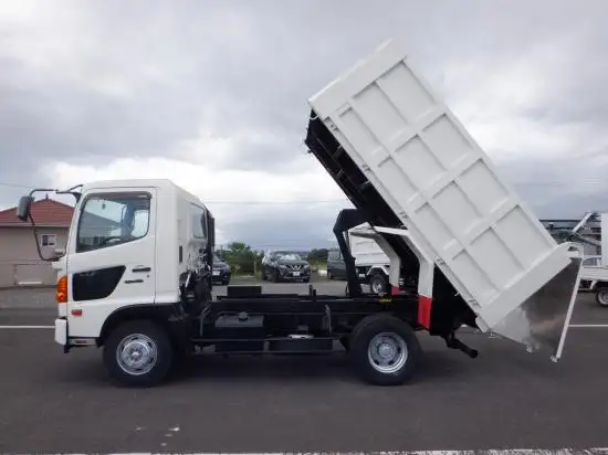 日野 レンジャー 中型/増トン ダンプ 土砂禁 ステンレス張りの中古トラック画像4