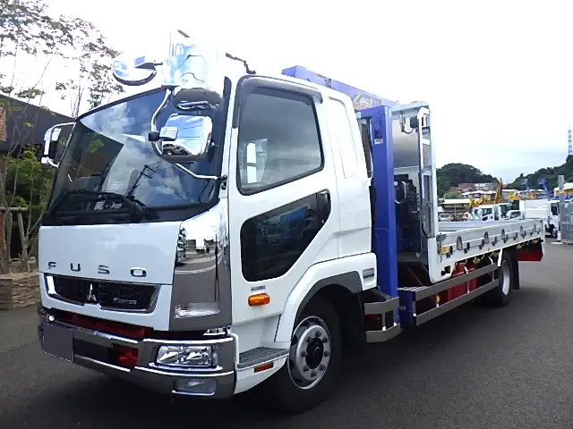 三菱 ファイター 中型/増トン 車両重機運搬 4段クレーン ラジコンの中古トラック画像1