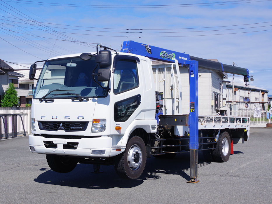 三菱 ファイター 中型/増トン 車両重機運搬 セルフローダー QKG-FK62FZ