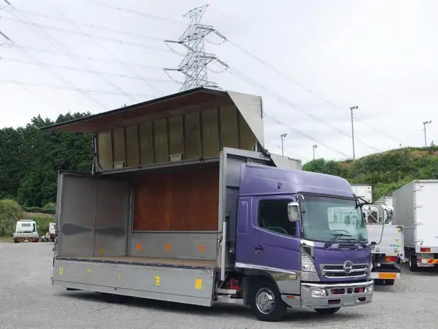 日野 レンジャー 中型/増トン ウイング ベッド BDG-FD7JLWAの中古トラック画像1