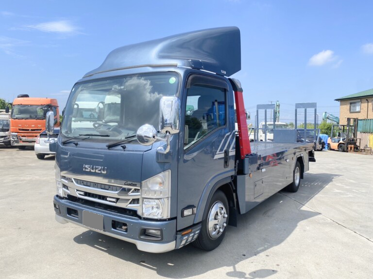 いすゞ エルフ 小型 車両重機運搬 セーフティーローダー