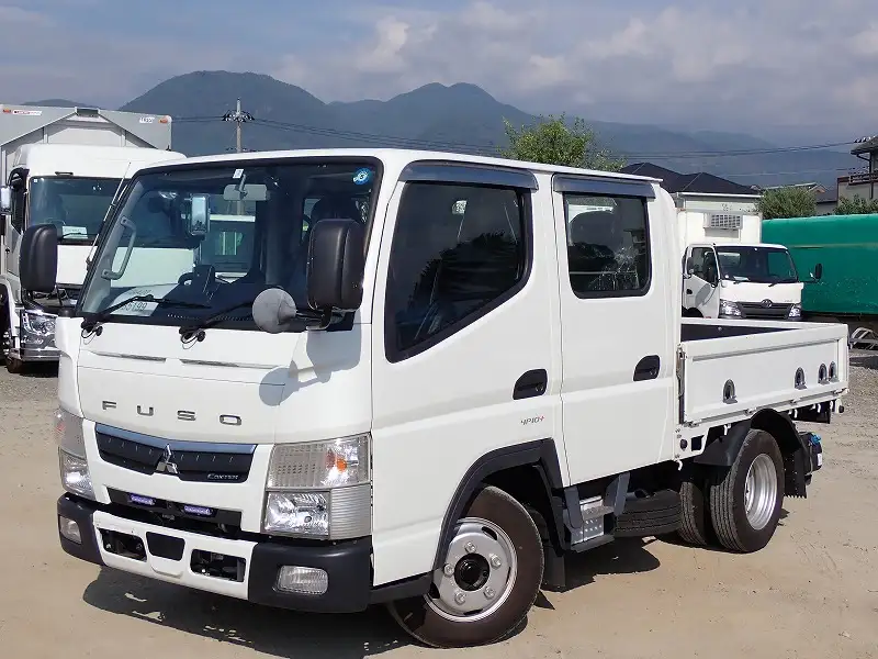 三菱 キャンター 小型 平ボディ Wキャブ 2RG-FBA20の中古トラック画像1