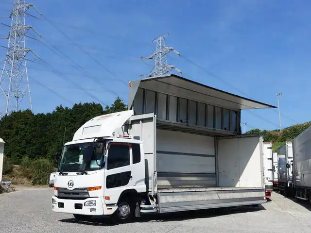 日産UD コンドル 中型/増トン ウイング エアサス ベッドの中古トラック画像1