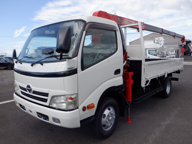 日野 デュトロ 小型 クレーン付 ワイドロング BDG-XZU414M
