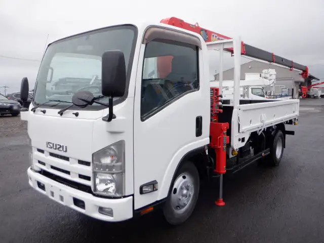 いすゞ エルフ 小型 クレーン付 4段 ラジコンの中古トラック画像1