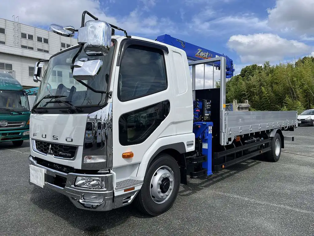 三菱 ファイター 中型/増トン クレーン付 アルミブロック 4段の中古トラック画像1