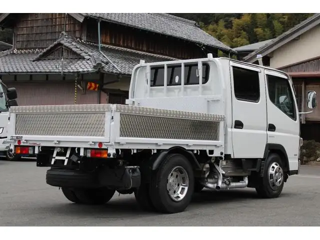 三菱 キャンター 小型 平ボディ Wキャブ 床鉄板の中古トラック画像2