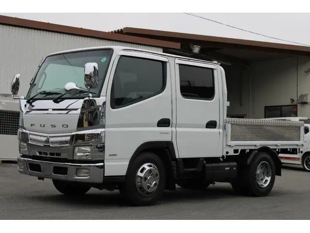 三菱 キャンター 小型 平ボディ Wキャブ 床鉄板｜画像1