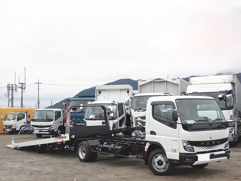 三菱 キャンター 小型 車両重機運搬 ラジコン ウインチの中古トラック画像5