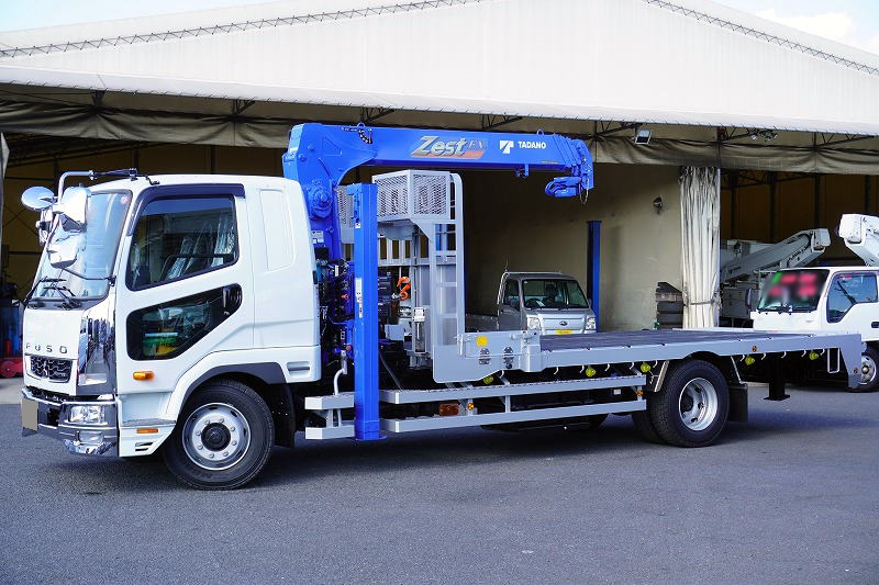三菱 ファイター 中型/増トン 車両重機運搬 セルフローダー 2KG-FK62FZ