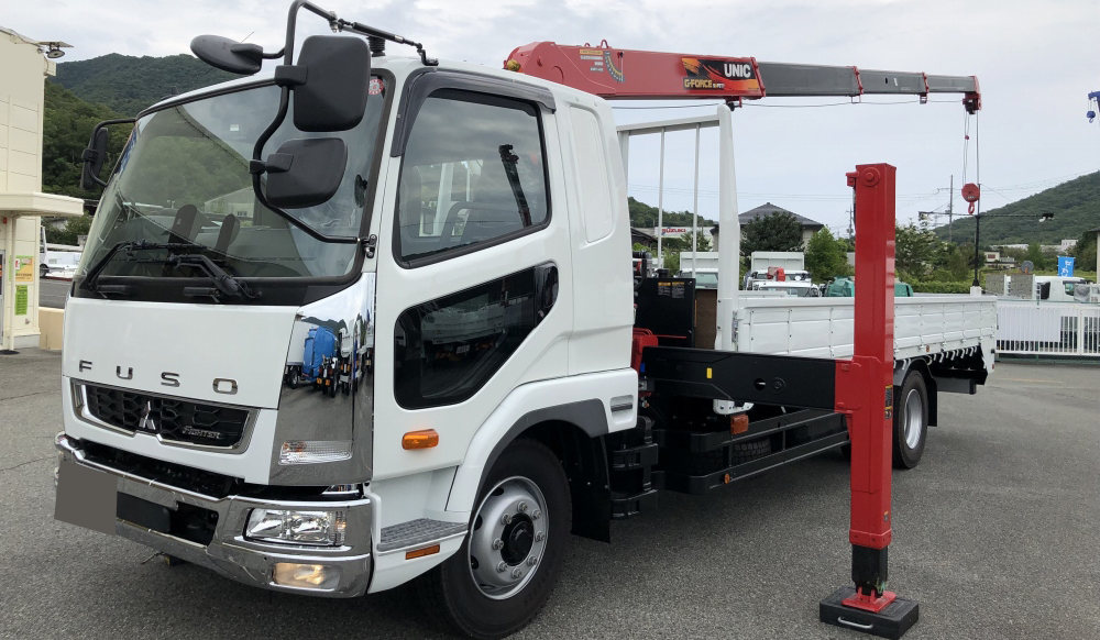 三菱 ファイター 中型/増トン 車両重機運搬 セルフローダー 2KG-FK62FZ