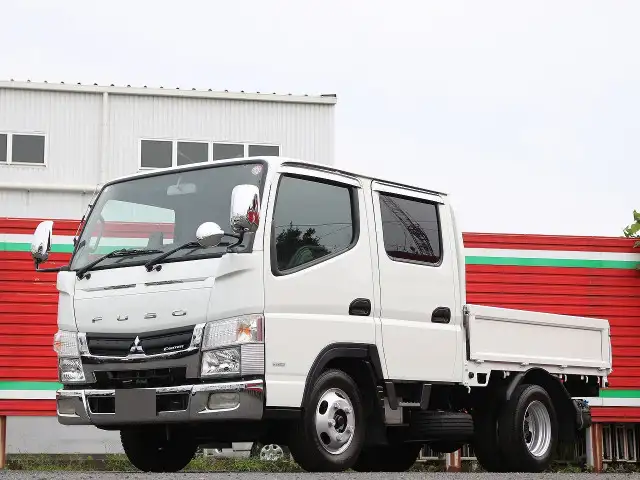 三菱 キャンター 小型 平ボディ Wキャブ TPG-FBA20の中古トラック画像1