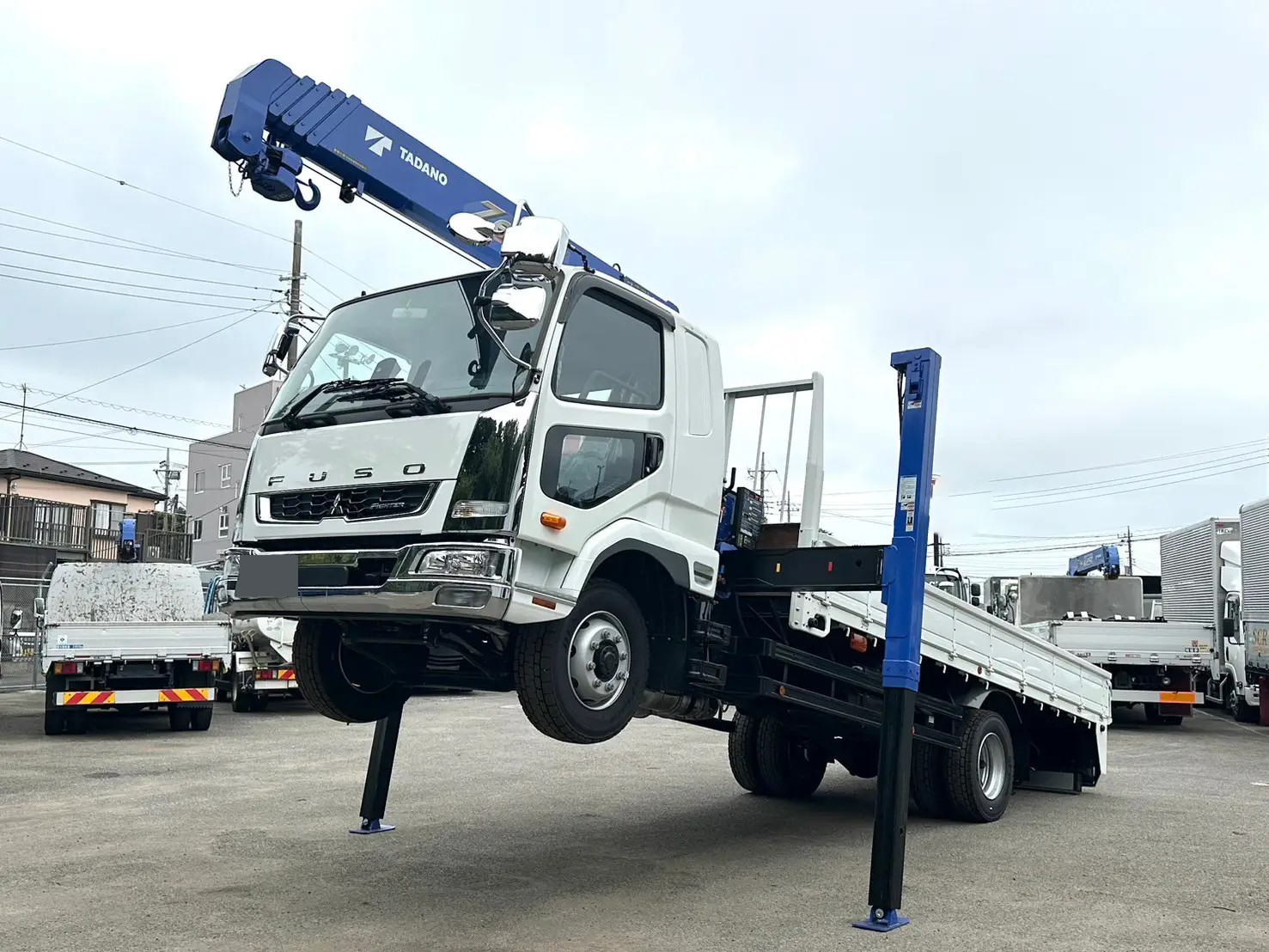 三菱 ファイター 中型/増トン 車両重機運搬 セルフローダー 2KG-FK62FZ