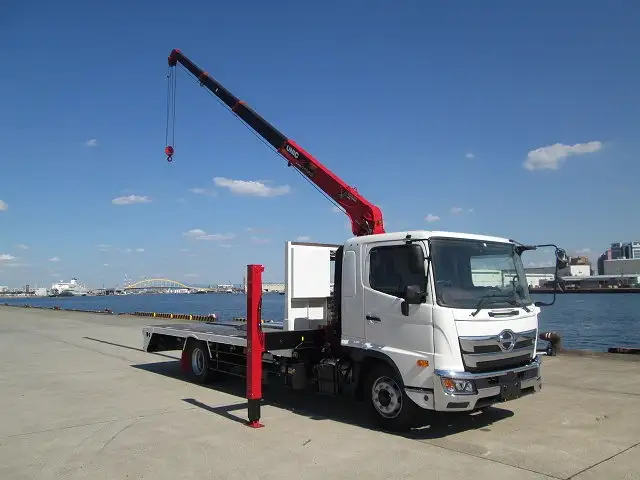 日野 レンジャー 中型/増トン 車両重機運搬 4段クレーン ラジコンの中古トラック画像2